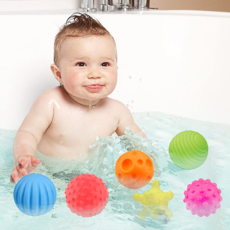 Ynanimery 6 Pack Sensory Balls for Toddlers 1-3  Sensory Baby Toys 6-12 Months  Infant Squeeze Sensory Toys Soft Multi Ball Set Gifts with Bright Color Textured - Image 5